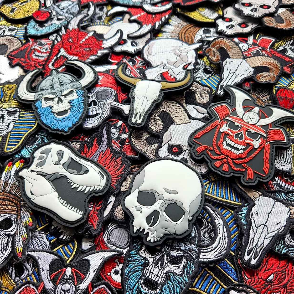 Bull Skull PVC Patch – animal skulls cowboy Tactical Gear